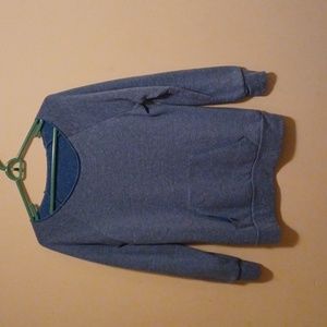 ROYAL APPAREL light blue, cut-off  neck, sweatshirt with hoody pockets.